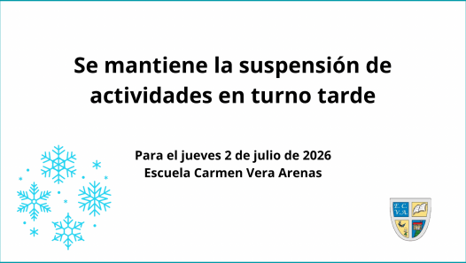 imagen Turno tarde del jueves 2 de julio: se mantiene la suspensión