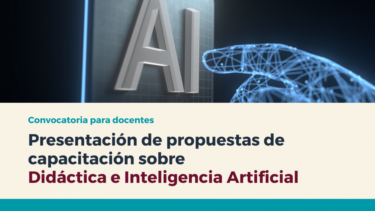 imagen Convocan a docentes a presentar capacitaciones sobre Didáctica e Inteligencia Artificial